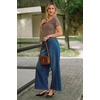 image:imageArachampCloz Womens Wool Blend Short Sleeve Sweater V Neck Lightweight Business Casual Outfits Spring Tops 2026Coffee