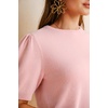 image:imageArachampCloz Womens Wool Blend Soft Fuzzy Puff Sleeve Cute Casual Fall Sweaters 2025Light Pink