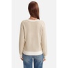image:imageArachampCloz Womens 100 Cotton Polo V Neck Striped Long Sleeve Fall Casual Pullover Sweaters Trendy 2026Apricot
