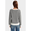 image:imageArachampCloz Womens 100 Cotton Polo V Neck Striped Long Sleeve Fall Casual Pullover Sweaters Trendy 2026Black