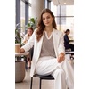 image:imageArachampCloz Womens 100 Cotton Polo V Neck Striped Long Sleeve Fall Casual Pullover Sweaters Trendy 2026Brown
