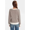 image:imageArachampCloz Womens 100 Cotton Polo V Neck Striped Long Sleeve Fall Casual Pullover Sweaters Trendy 2026Brown