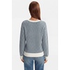 image:imageArachampCloz Womens 100 Cotton Polo V Neck Striped Long Sleeve Fall Casual Pullover Sweaters Trendy 2026Navy