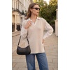image:imageArachampCloz Womens Wool Blend Relaxed Fit Sleeveless Sweater Vest V Neck Office Work Casual Tops 2026Apricot