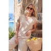 image:imageArachampCloz Womens Wool Blend Relaxed Fit Sleeveless Sweater Vest V Neck Office Work Casual Tops 2026Apricot