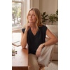 image:imageArachampCloz Womens Wool Blend Relaxed Fit Sleeveless Sweater Vest V Neck Office Work Casual Tops 2026Black