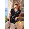 image:imageArachampCloz Womens Wool Blend Relaxed Fit Sleeveless Sweater Vest V Neck Office Work Casual Tops 2026Black
