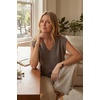 image:imageArachampCloz Womens Wool Blend Relaxed Fit Sleeveless Sweater Vest V Neck Office Work Casual Tops 2026Coffee