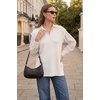 image:imageArachampCloz Womens Wool Blend Relaxed Fit Sleeveless Sweater Vest V Neck Office Work Casual Tops 2026White