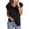 image:imageArachampCloz Womens Wool Blend Relaxed Fit Sleeveless Sweater Vest V Neck Office Work Casual Tops 2026Black