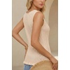 image:imageArachampCloz Womens 100 Cotton Sleeveless Tank Tops Sweater Vest Ruffle Beach Resort Cruise Wear Trendy Summer 2026Apricot