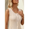 image:imageArachampCloz Womens 100 Cotton Sleeveless Tank Tops Sweater Vest Ruffle Beach Resort Cruise Wear Trendy Summer 2026Apricot