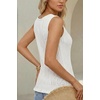 image:imageArachampCloz Womens 100 Cotton Sleeveless Tank Tops Sweater Vest Ruffle Beach Resort Cruise Wear Trendy Summer 2026Beige