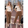 image:imageArachampCloz Womens Dress Pants Work Business Office Ankle Trousers High Waisted Ladies Slacks 2026Coffee