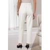image:imageArachampCloz Womens Dress Pants Work Business Office Ankle Trousers High Waisted Ladies Slacks 2026White