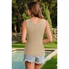 image:imageArachampCloz Womens Silk Blend Lightweight Summer Casual Slim Fit Tanks 2026Cigar Brown