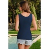 image:imageArachampCloz Womens Silk Blend Lightweight Summer Casual Slim Fit Tanks 2026Dark Blue