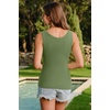 image:imageArachampCloz Womens Silk Blend Lightweight Summer Casual Slim Fit Tanks 2026Green
