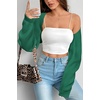image:imageArachampCloz Womens Wool Blend Bolero Shrug Spring Fashion Cropped Cardigans 2026Dark Green