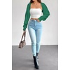 image:imageArachampCloz Womens Wool Blend Bolero Shrug Spring Fashion Cropped Cardigans 2026Dark Green