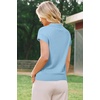image:imageArachampCloz Womens Wool Blend Cap Sleeves Business Casual Summer Tops Sweater Vest Polo Shirts 2026Light Blue