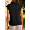 image:imageArachampCloz Womens Wool Blend Mock Neck Business Casual Sleeveless Turtleneck Sweater Vest 2026Black