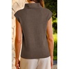 image:imageArachampCloz Womens Wool Blend Mock Neck Business Casual Sleeveless Turtleneck Sweater Vest 2026Coffee