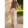 image:imageArachampCloz Womens Wool Blend Mock Neck Business Casual Sleeveless Turtleneck Sweater Vest 2026Coffee