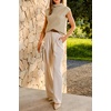 image:imageArachampCloz Womens Wool Blend Mock Neck Business Casual Sleeveless Turtleneck Sweater Vest 2026Khaki
