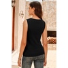 image:imageArachampCloz Womens Wool Blend SideButton Slit Summer Casual Trendy Sweater Tanks 2026Black