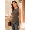 image:imageArachampCloz Womens Wool Blend SideButton Slit Summer Casual Trendy Sweater Tanks 2026Coffee