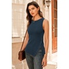 image:imageArachampCloz Womens Wool Blend SideButton Slit Summer Casual Trendy Sweater Tanks 2026Dark Blue