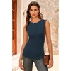 image:imageArachampCloz Womens Wool Blend SideButton Slit Summer Casual Trendy Sweater Tanks 2026Dark Blue