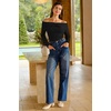 image:imageArachampCloz Womens Wool Blend Slim Fit Off The Shoulder Fall Sweater 2025Black