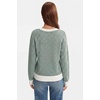 image:imageArachampCloz Womens 100 Cotton Polo V Neck Striped Short Sleeve Summer Casual Pullover Sweaters 2026Agreen