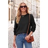 image:imageArachampCloz Womens 100 Cotton Relaxed Fit Sweaters Spring Fall Casual Cozy Tops 2026Black