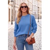 image:imageArachampCloz Womens 100 Cotton Relaxed Fit Sweaters Spring Fall Casual Cozy Tops 2026Blue