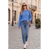 image:imageArachampCloz Womens 100 Cotton Relaxed Fit Sweaters Spring Fall Casual Cozy Tops 2026Blue