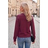 image:imageArachampCloz Womens 100 Cotton Relaxed Fit Sweaters Spring Fall Casual Cozy Tops 2026Burgundy