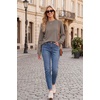 image:imageArachampCloz Womens 100 Cotton Relaxed Fit Sweaters Spring Fall Casual Cozy Tops 2026Dark Coffee