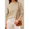 image:imageArachampCloz Womens 100 Cotton Relaxed Fit Sweaters Spring Fall Casual Cozy Tops 2026Khaki