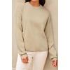 image:imageArachampCloz Womens 100 Cotton Relaxed Fit Sweaters Spring Fall Casual Cozy Tops 2026Khaki