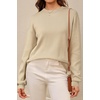 image:imageArachampCloz Womens 100 Cotton Relaxed Fit Sweaters Spring Fall Casual Cozy Tops 2026Khaki