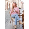 image:imageArachampCloz Womens 100 Cotton Relaxed Fit Sweaters Spring Fall Casual Cozy Tops 2026Light Pink