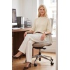 image:imageArachampCloz Womens Cashmere Wool Elbow Sleeve Sweater Relaxed Fit Work Tops Summer 2026Cream