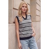 image:imageArachampCloz Womens Wool Blend Knit V Neck Sleeveless Casual Sweater Vest TopBlack