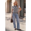 image:imageArachampCloz Womens Wool Blend Knit V Neck Sleeveless Casual Sweater Vest TopBlack
