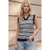 image:imageArachampCloz Womens Wool Blend Knit V Neck Sleeveless Casual Sweater Vest TopBlack