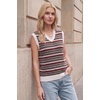 image:imageArachampCloz Womens Wool Blend Knit V Neck Sleeveless Casual Sweater Vest TopWhite