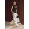 image:imageArachampCloz Womens Wool Blend Slim Fit Soft Turtleneck Business Casual Tank TopsBlack